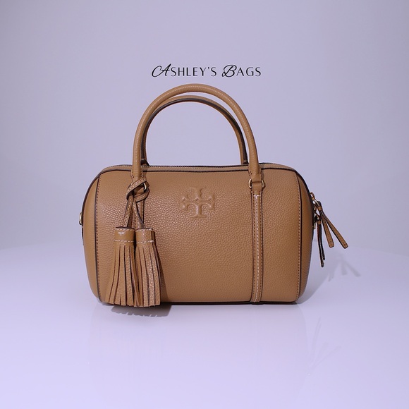 Tory Burch Thea Satchel Crossbody In Tiramisu Brown - Picture 2 of 11